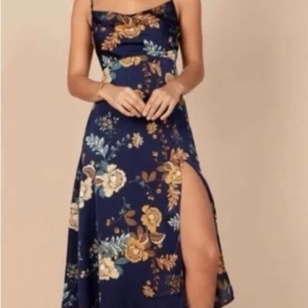 Floral Navy Dress